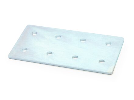 Connector plate I-type groove 6, 60x120mm, steel 3mm galvanized
