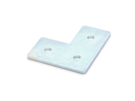 Connector plate I-type groove 6, L - 30x60x60mm, steel 3mm galvanized
