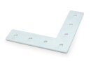 Connector plate I-type groove 6, L - 30x120x120mm, steel 3mm galvanized