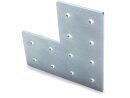 Connector plate I-type groove 6, L - 60x120x120mm, steel 3mm galvanized