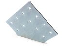 Connector plate I-type groove 6, LD - 60x120x120mm, steel 3mm galvanized