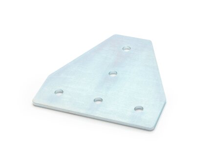 Connector plate I-type groove 6, TD - 30x90x90mm, steel 3mm galvanized