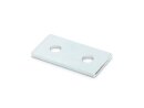 Connector plate B-type groove 6, 20x40mm, steel 2mm galvanized