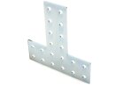Connector plate B-type groove 6, T - 40x120x120mm, steel 2mm galvanized