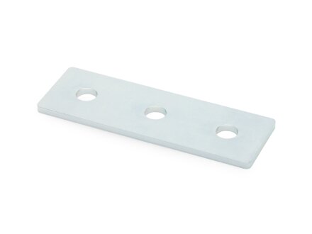 Connector plate B-type groove 8, 30x90mm, steel 3mm galvanized