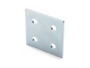 Connector plate B-type groove 8, 60x60mm, steel 3mm galvanized