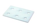 Connector plate B-type groove 8, 60x90mm, steel 3mm galvanized