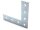 Connector plate B-type groove 8, L - 30x120x120mm, steel 3mm galvanized