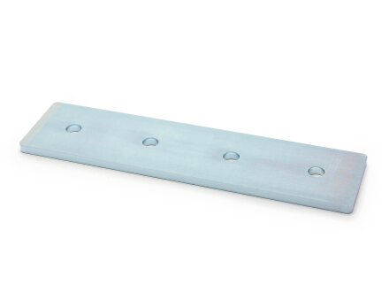 Connector plate B-type groove 10, 45x180mm, steel 5mm galvanized