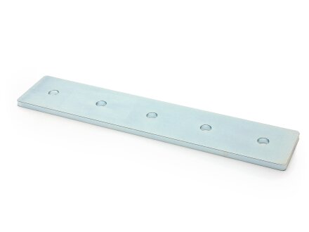 Connector plate B-type groove 10, 45x225mm, steel 5mm galvanized