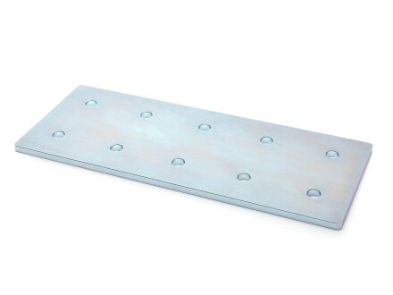 Connector plate B-type groove 10, 90x225mm, steel 5mm galvanized