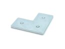 Connector plate B-type groove 10, L - 45x90x90mm, steel 5mm galvanized