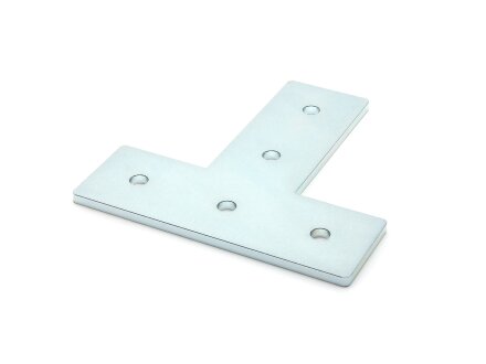 Connector plate B-type groove 10, T - 45x135x135mm, steel 5mm galvanized