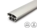 Profilo in alluminio R40/80 60° scanalatura tipo I 8, 13,72 kg/m, taglio 50-6000 mm