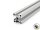 Perfil de aluminio 30x30L tipo B ranura 8 - longitud de barra 3 metros - recubrimiento en polvo disponible en varios colores