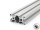 Profilo in alluminio 30x60L tipo B cava 8 - lunghezza barre 3 metri - verniciatura a polveri disponibile in vari colori