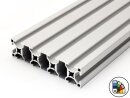Perfil de aluminio 30x120L tipo B ranura 8 - longitud de barra 3 metros - recubrimiento en polvo disponible en varios colores