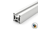 Design profile / aluminum profile 30x30L - 2N-180° - B-type groove 8 - bar length 3 meters - powder coating available in various colors