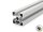 Profilo in alluminio 45x45L tipo B gola 10 (chiaro) - lunghezza barra 3 metri - verniciatura a polvere disponibile in vari colori