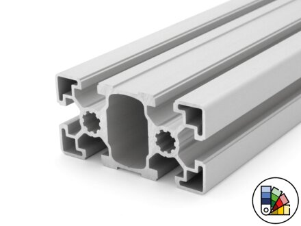 Profilé aluminium 45x90L type B rainure 10 (léger) - longueur de barre 3 mètres - revêtement en poudre disponible en différentes couleurs