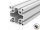 Profilo in alluminio 90x90L tipo B cava 10 (chiaro) - lunghezza barra 3 metri - verniciatura a polveri disponibile in vari colori