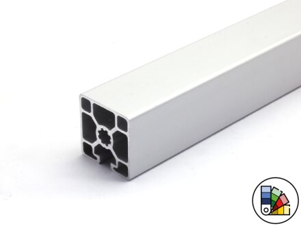 Perfil de diseño/perfil de aluminio 45x45L - 3 ranuras ocultas - ranura tipo B 10 (ligera) - longitud de barra 3 metros - recubrimiento en polvo disponible en varios colores