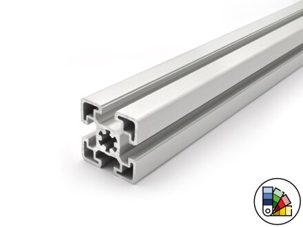 Profilo in alluminio 45x45S tipo B cava 10 (pesante) - lunghezza barra 3 metri - verniciatura a polvere disponibile in vari colori