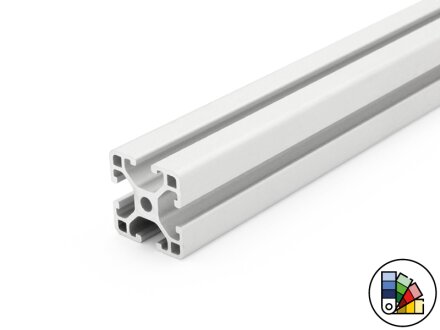 Aluminum profile 30x30L I-type groove 6 (light) - bar length 3 meters - powder coating available in various colors