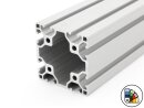 Profilo in alluminio 60x60L tipo I cava 6 (chiaro) - lunghezza barra 3 metri - verniciatura a polvere disponibile in vari colori