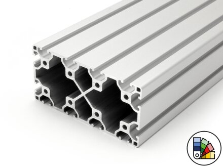 Aluminum profile 60x120L I-type groove 6 (light) - bar length 3 meters - powder coating available in various colors