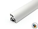 Perfil de diseño/perfil de aluminio 30x30L - Radio 30 - Ranura 6 (ligera) - Longitud de barra 3 metros - Recubrimiento en polvo disponible en varios colores
