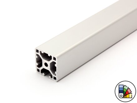 Designprofiel / aluminium profiel 30x30L - 3 verborgen groeven - I-type groef 6 (licht) - staaflengte 3 meter - poedercoating verkrijgbaar in diverse kleuren