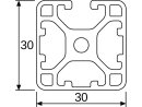 Perfil de diseño/perfil de aluminio 30x30L - 3...