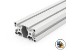 Profilé aluminium 40x80L type I rainure 8 (léger) - longueur de barre 3 mètres - revêtement en poudre disponible en différentes couleurs