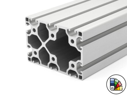 Aluminum profile 80x120L I-type groove 8 (light) - bar length 3 meters - powder coating available in various colors