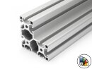 Perfil de aluminio 40x80x80L Ranura tipo I 8 (ligero) - longitud de la barra 3 metros - recubrimiento en polvo disponible en varios colores