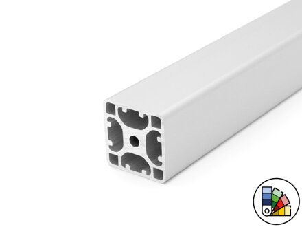 Design profile / aluminum profile 40x40L - 4 grooves concealed - I-type groove 8 (light) - bar length 3 meters - powder coating available in various colors