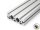 Perfil de aluminio 40x120S ranura tipo I 8 (pesado) - longitud de barra 3 metros - recubrimiento en polvo disponible en varios colores