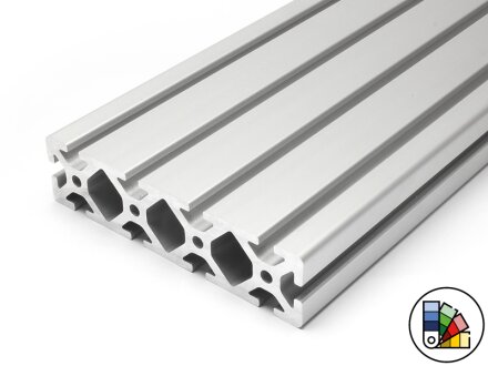 Aluminiumprofil 40x160S I-Typ Nut 8 (schwer) - Stablänge 3 Meter - Pulverbeschichtung in verschiedenen Farben wählbar