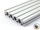 Perfil de aluminio 40x200S ranura tipo I 8 (pesado) - longitud de barra 3 metros - recubrimiento en polvo disponible en varios colores