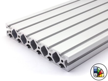 Aluminiumprofil 40x240S I-Typ Nut 8 (schwer) - Stablänge 3 Meter - Pulverbeschichtung in verschiedenen Farben wählbar
