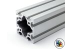 Profilo in alluminio 80x80S tipo I cava 8 (pesante) - lunghezza barra 3 metri - verniciatura a polvere disponibile in vari colori