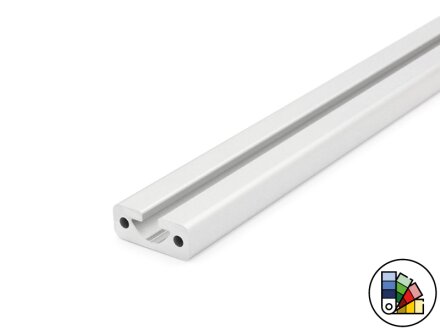 Aluminum profile 40x16S I-type groove 8 (heavy) - bar length 3 meters - powder coating available in various colors