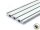Perfil de aluminio 20x152S perfil de placa ranura tipo I 8 (pesado) - longitud de barra 3 metros - recubrimiento en polvo disponible en varios colores