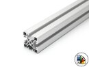 Profilo in alluminio 40x40E tipo I cava 8 (ultraleggero) - lunghezza barra 3 metri - verniciatura a polvere disponibile in vari colori
