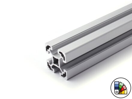 Aluminum profile 40x40L B-type groove 10 (light) - bar length 3 meters - powder coating available in various colors