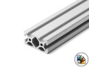 Perfil de aluminio 40x20L ranura tipo I 5 2N cerrada - longitud de barra 3 metros - recubrimiento en polvo disponible en varios colores