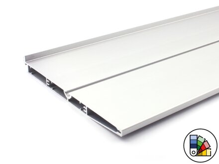 Aluminiumprofil Regalboden I-Typ Nut 8 / 200mm - Stablänge 3 Meter - Pulverbeschichtung in verschiedenen Farben wählbar