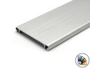 Cable duct cover made of aluminum 80mm - rod length 3 meters - powder coating available in various colors