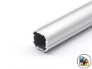Tubo perfilado de aluminio D28 - Ranura tipo B 10 -...